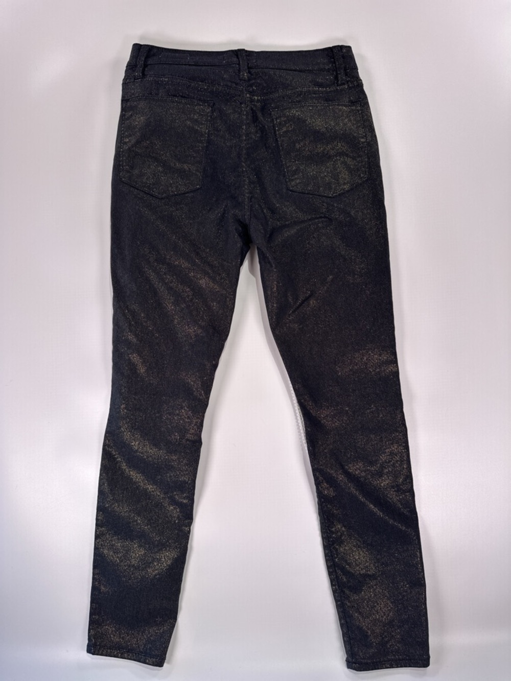 Frame Denim Black Metallic Le High Skinny Jeans - Picture 3 of 10